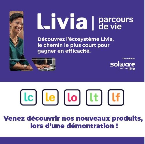 Livia parcours de vie : DUI, CRM, relations famille, nutrition, facturation