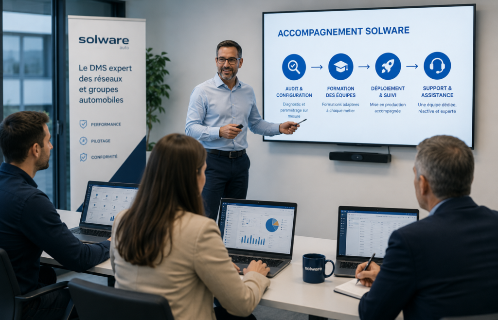 Accompagnement Solware : déploiement et support logiciel auto