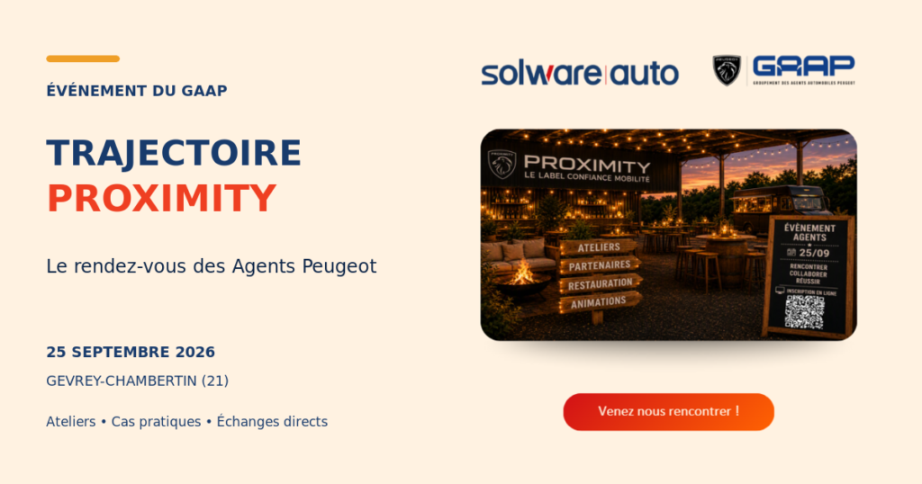 Visuel de TRAJECTOIRE PROXIMITY, événement du GAAP dédié aux Agents Peugeot